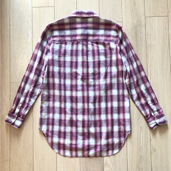 Madewell Cotton Plaid Button Up Long Shirt Size XS - Picture 3 of 11